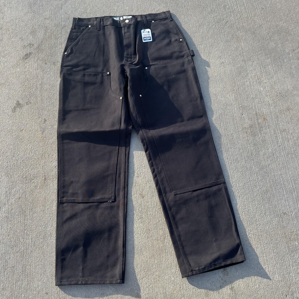 Carhartt NWT B01 Pants Mens 40x34 Black Double Knee Duck Utility‎ Workwear USA